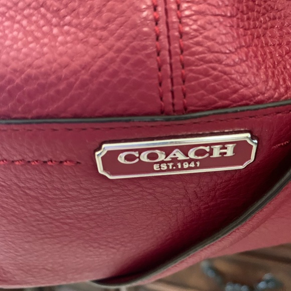 Coach Park Hono red leather bag and wallet EUC - Picture 4 of 15